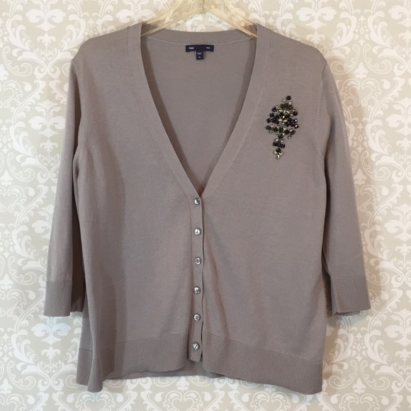 GAP Sweaters - {GAP} XL Cardigan Sweater w/bead embellishments